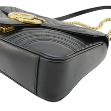 Load image into Gallery viewer, GUCCI GG Marmont Medium Matelasse Shoulder Bag Black 443496
