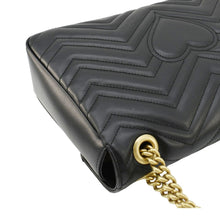 Load image into Gallery viewer, GUCCI GG Marmont Medium Matelasse Shoulder Bag Black 443496
