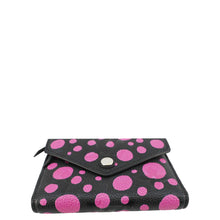 Load image into Gallery viewer, LOUIS VUITTON LV X YK Victorine Polka Dot Monogram Empreinte Leather Wallet Fuchsia
