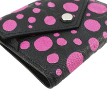 Load image into Gallery viewer, LOUIS VUITTON LV X YK Victorine Polka Dot Monogram Empreinte Leather Wallet Fuchsia
