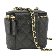 Load image into Gallery viewer, CHANEL Coco Casino Mini Quilted Caviar Leather Vanity Case Black
