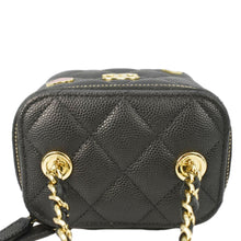 Load image into Gallery viewer, CHANEL Coco Casino Mini Quilted Caviar Leather Vanity Case Black
