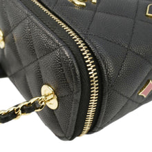 Load image into Gallery viewer, CHANEL Coco Casino Mini Quilted Caviar Leather Vanity Case Black
