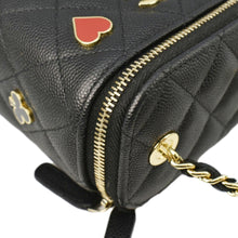 Load image into Gallery viewer, CHANEL Coco Casino Mini Quilted Caviar Leather Vanity Case Black
