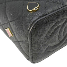 Load image into Gallery viewer, CHANEL Coco Casino Mini Quilted Caviar Leather Vanity Case Black
