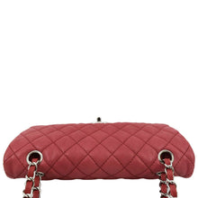 Load image into Gallery viewer, CHANEL Classic Medium Double Flap Quilted Caviar Leather Shoulder Bag Red
