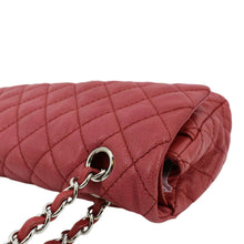 Load image into Gallery viewer, CHANEL Classic Medium Double Flap Quilted Caviar Leather Shoulder Bag Red
