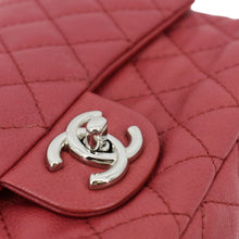 Load image into Gallery viewer, CHANEL Classic Medium Double Flap Quilted Caviar Leather Shoulder Bag Red
