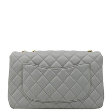 Load image into Gallery viewer, CHANEL Sweet Camellia Leather Crossbody Bag Light Blue back look
