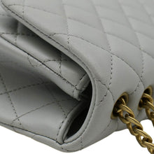 Load image into Gallery viewer, CHANEL Sweet Camellia Flap Adjustable Chain WOC Quilted Leather Crossbody Bag Light Blue
