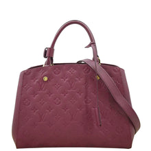 Load image into Gallery viewer, LOUIS VUITTON Montaigne MM Monogram Empreinte Satchel Shoulder Bag Aurore
