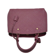 Load image into Gallery viewer, LOUIS VUITTON Montaigne MM Monogram Empreinte Satchel Shoulder Bag Aurore
