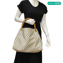 Load image into Gallery viewer, LOUIS VUITTON Artsy MM Damier Azur Hobo Bag White
