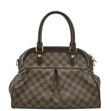 Load image into Gallery viewer, LOUIS VUITTON Trevi PM Damier Ebene Satchel Shoulder Bag Brown
