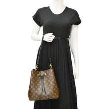 Load image into Gallery viewer, LOUIS VUITTON Neonoe MM Monogram Canvas Shoulder Bag Black
