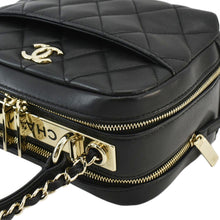 Load image into Gallery viewer, CHANEL Trendy CC Bowling Quilted Leather Shoulder Bag Black
