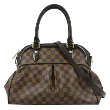 Load image into Gallery viewer, LOUIS VUITTON Trevi PM Damier Ebene Satchel Shoulder Bag Brown
