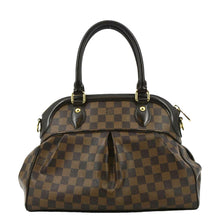 Load image into Gallery viewer, LOUIS VUITTON Trevi PM Damier Ebene Satchel Shoulder Bag Brown
