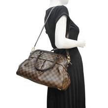 Load image into Gallery viewer, LOUIS VUITTON Trevi PM Damier Ebene Satchel Shoulder Bag Brown
