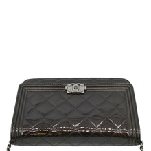 Load image into Gallery viewer, CHANEL Boy WOC Quilted Patent Leather Wallet On Chain Shoulder Bag Black
