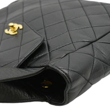 Load image into Gallery viewer, CHANEL Classic Flap Vintage Quilted Leather Tote Bag Black
