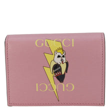 Load image into Gallery viewer, GUCCI  Bananya Print Leather Card Case Holder Pink 701009
