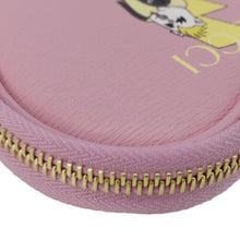 Load image into Gallery viewer, Gucci Bananya Heart Print Leather Coin Case Pink 701062
