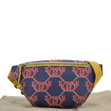 Load image into Gallery viewer, GUCCI Children&#39;s Interlocking G Snail Print Canvas Bumbag Blue 502095
