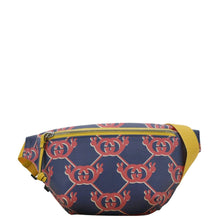 Load image into Gallery viewer, GUCCI Children&#39;s Interlocking G Snail Print Canvas Bumbag Blue 502095
