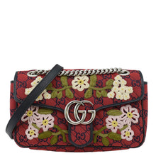 Load image into Gallery viewer, GUCCI GG Marmont Small Canvas Crossbody Bag front side
