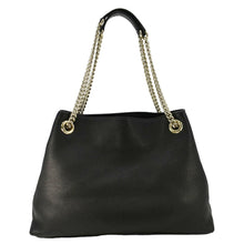 Load image into Gallery viewer, Gucci Soho Medium Pebbled Leather Shoulder Bag Black 308982
