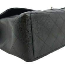 Load image into Gallery viewer, CHANEL Classic Maxi Single Flap Quilted Caviar Leather Shoulder Bag Black
