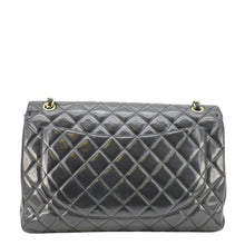 Load image into Gallery viewer, CHANEL Maxi Classic Double Flap Quilted Leather Crossbody Bag Black 13805014
