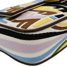 Load image into Gallery viewer, FENDI Fish Eye Baguette FF Embroidered Canvas Shoulder Bag Multicolor
