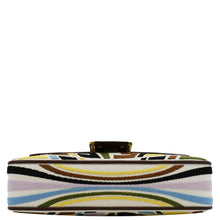 Load image into Gallery viewer, FENDI Fish Eye Baguette FF Embroidered Canvas Shoulder Bag Multicolor
