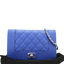 Load image into Gallery viewer, CHANEL Mademoiselle Vintage Flap Quilted Leather Shoulder Bag Blue
