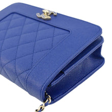 Load image into Gallery viewer, CHANEL Mademoiselle Vintage Flap Quilted Leather Shoulder Bag Blue
