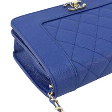 Load image into Gallery viewer, CHANEL Mademoiselle Vintage Flap Quilted Leather Shoulder Bag Blue
