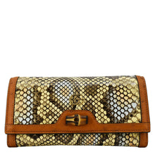 Load image into Gallery viewer, GUCCI Diana Python Chain Wallet Crossbody Bag Cloud Natural Gold 658243
