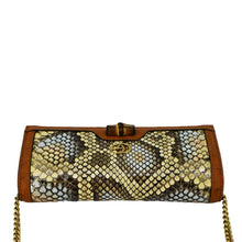 Load image into Gallery viewer, GUCCI Diana Python Chain Wallet Crossbody Bag Cloud Natural Gold 658243
