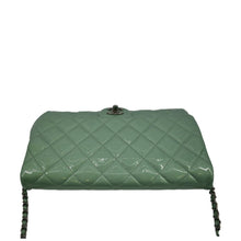 Load image into Gallery viewer, CHANEL Flap Quilted Patent Leather Shoulder Bag Green
