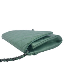 Load image into Gallery viewer, CHANEL Flap Quilted Patent Leather Shoulder Bag Green
