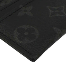 Load image into Gallery viewer, LOUIS VUITTON Monogram Eclipse Card Holder Black
