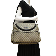 Load image into Gallery viewer, GUCCI Diaper GG Supreme Monogram Canvas Shoulder Bag Beige dummy look
