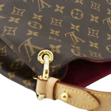 Load image into Gallery viewer, LOUIS VUITTON Graceful PM Monogram Canvas Hobo Shoulder Bag Brown
