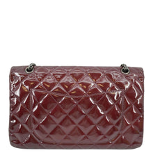 Load image into Gallery viewer, CHANEL 2.55 Reissue Double Flap Patent Leather Shoulder Bag Maroon
