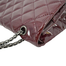 Load image into Gallery viewer, CHANEL 2.55 Reissue Double Flap Patent Leather Shoulder Bag Maroon
