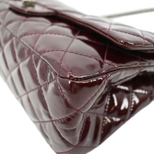 Load image into Gallery viewer, CHANEL 2.55 Reissue Double Flap Patent Leather Shoulder Bag Maroon
