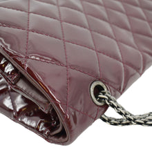 Load image into Gallery viewer, CHANEL 2.55 Reissue Double Flap Patent Leather Shoulder Bag Maroon
