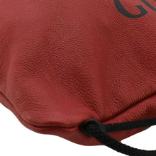 Load image into Gallery viewer, GUCCI Medium Leather Drawstring Tote Bag Red 516639
